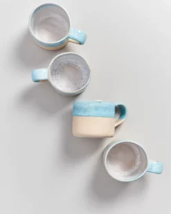 Motel a Miio Tassen & Becher Sets^Nodoa 4Er Set Tasse Blue Dipped
