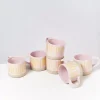 Motel a Miio Tassen & Becher Sets^Nodoa 6Er Set Tasse Rosa Gelb Gestreift