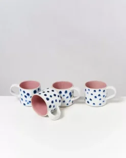 Motel a Miio Tassen & Becher^Nodoa 4Er Set Tasse Rosa Mit Punkten