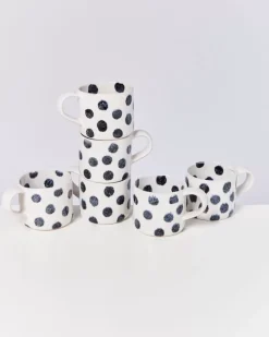 Motel a Miio 6 Teilige Sets^Nodoa 6Er Set Tasse Schwarze Punkte