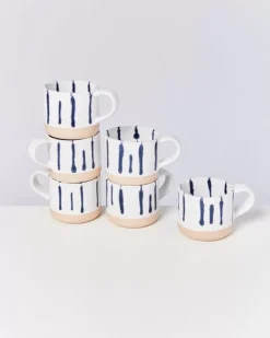 Motel a Miio Tassen & Becher^Nodoa 6Er Set Tasse Weis Blau