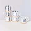 Motel a Miio 6 Teilige Sets^Nodoa 6Er Set Tasse Weis Blau