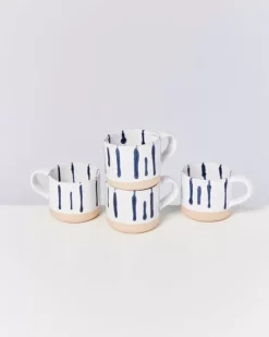 Motel a Miio Tassen & Becher Sets^Nodoa 4Er Set Tasse Weis Blau