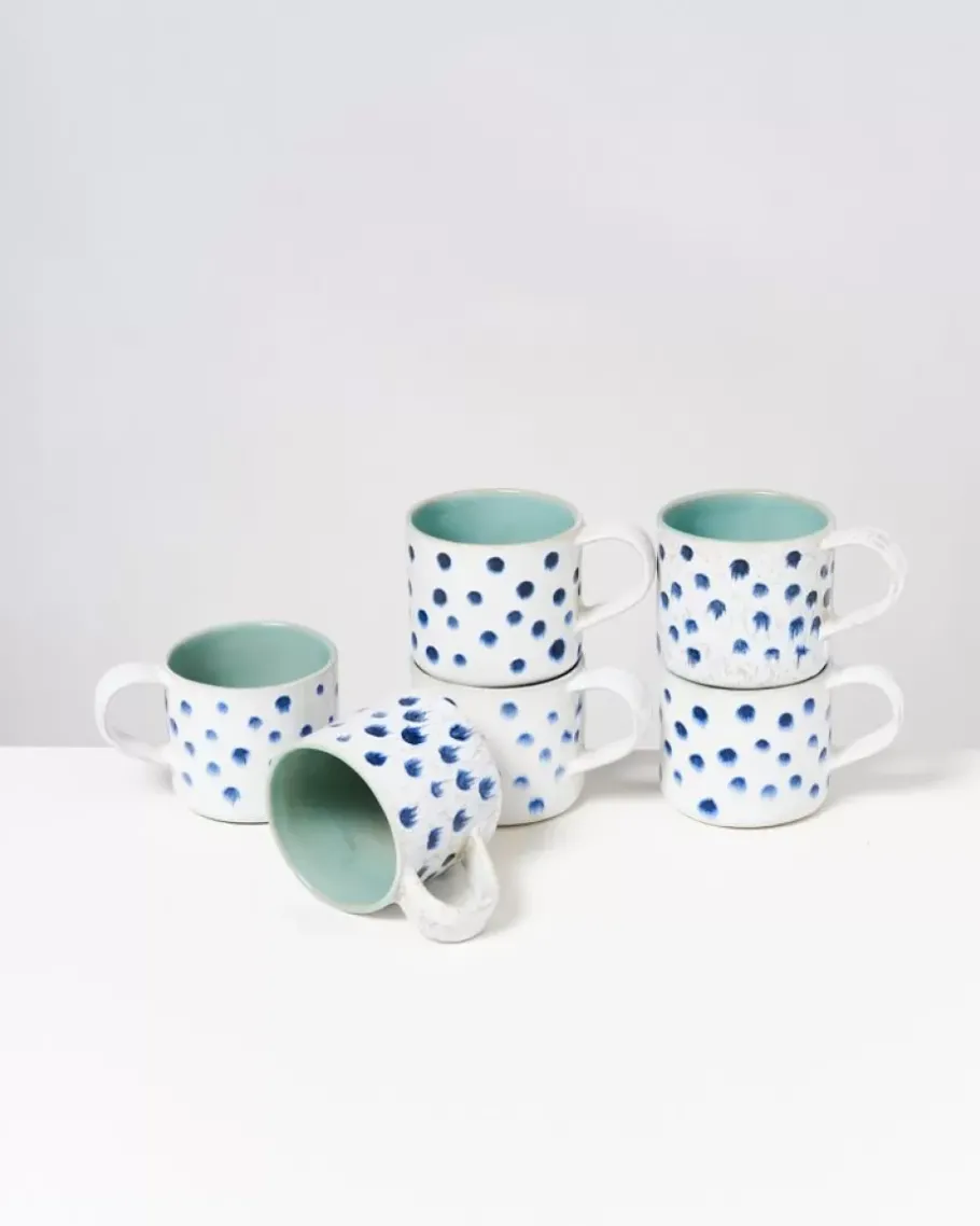 Motel a Miio Große Tassen^Nodoa Tasse Mint Mit Punkten