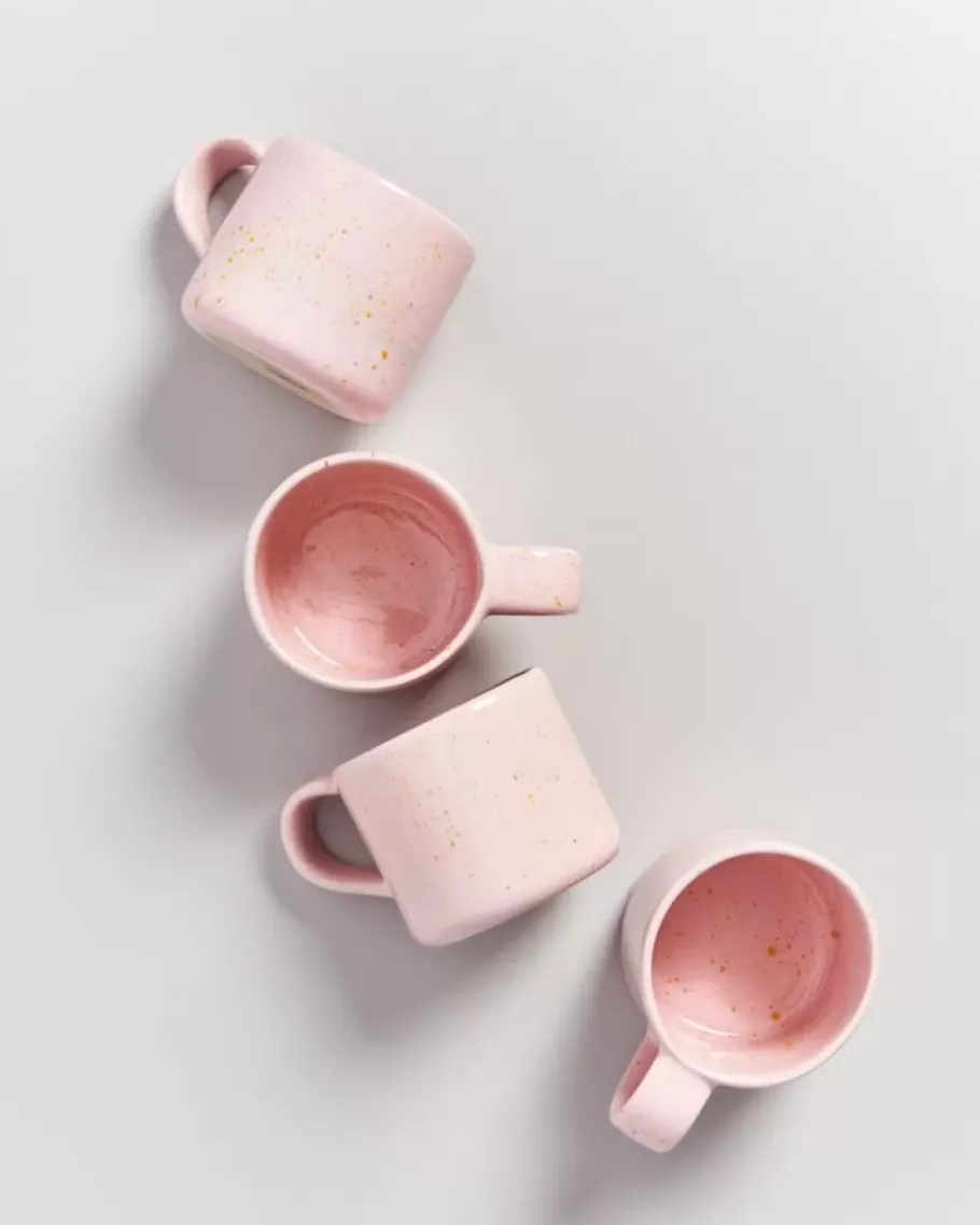 Motel a Miio Große Tassen^Nodoa Tasse Rosa Gesprenkelt