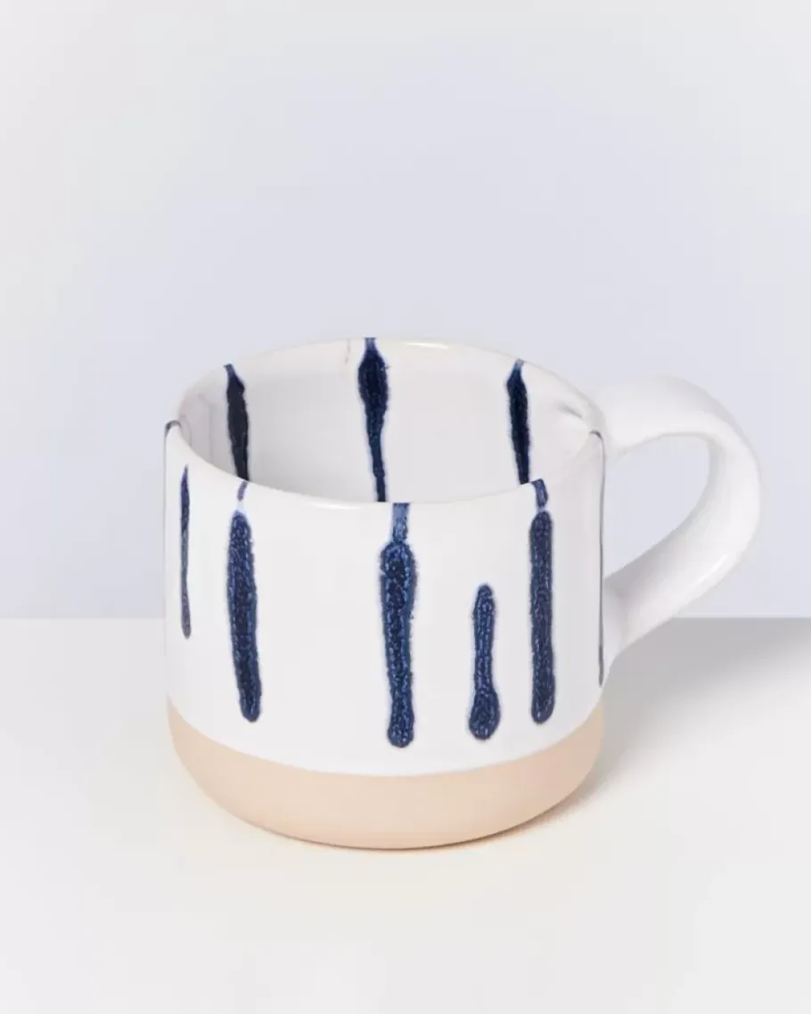 Motel a Miio Große Tassen^Nodoa Tasse Weis Blau