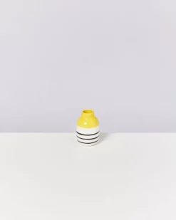 Motel a Miio Nuno S^Nuno Vase S Gelb Schwarz Gestreift