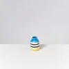 Motel a Miio Nuno S^Nuno Vase S Schwarz-Weis Gestreift Mit Blau