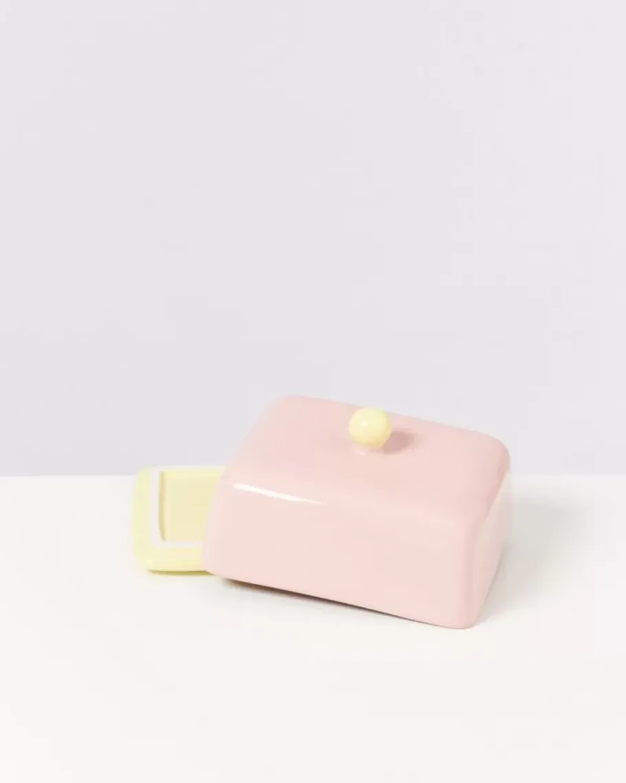 Motel a Miio Butterdosen^Seia Butterdose Rosa Gelb