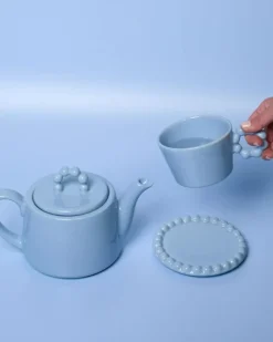 Motel a Miio Untertassen^Seia Untertasse Flor Hellblau