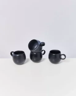 Motel a Miio Tassen & Becher Sets^Turmalina 4Er Set Tasse Klein Schwarz