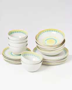 Motel a Miio 24 Teilige Sets^Verao Gelb Grun -24 Teiliges Set