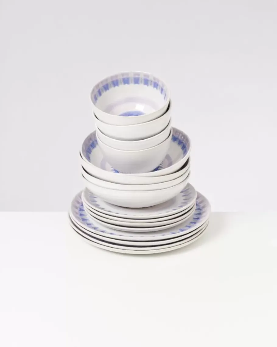 Motel a Miio Geschirr Sets^Verao Lila Blau - 16 Teiliges Set