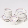 Motel a Miio Geschirr Sets^Verao Rosa Blau -24 Teiliges Set