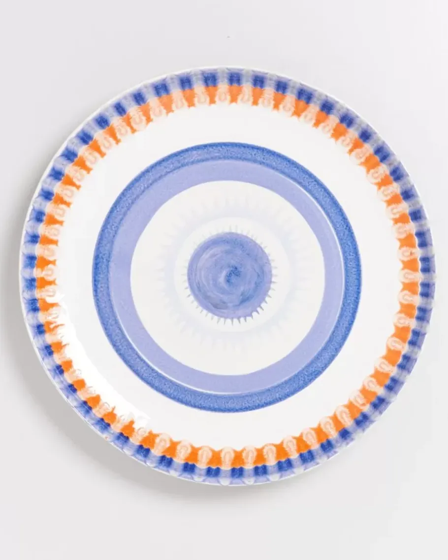 Motel a Miio Servierplatten^Verao Servierplatte Xl Rund Blau Orange